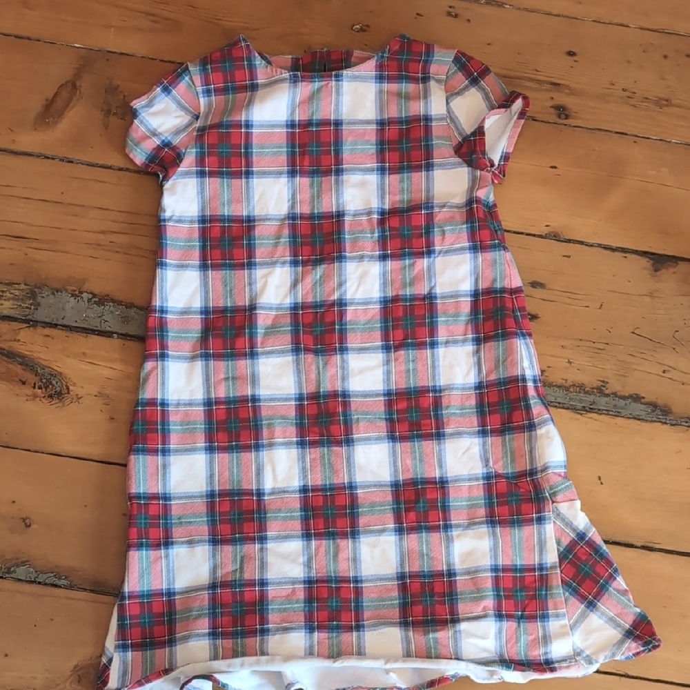 Red and Blue Plaid Dress